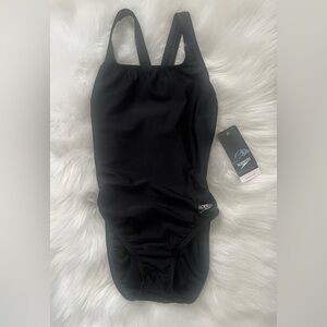 NEW Speedo Women's ProLT Super Proback Solid One Piece Black, 8